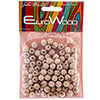 Euro Wood Beads Round Ridged 8mm