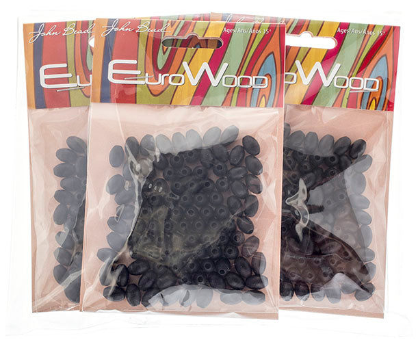 Euro Wood Beads Oval 6x9mm 