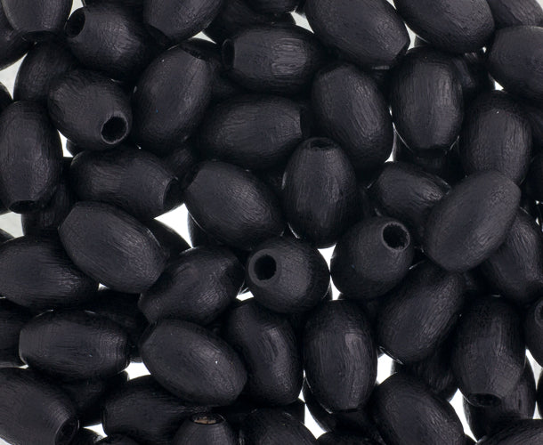 Euro Wood Beads Oval 6x9mm 100pcs