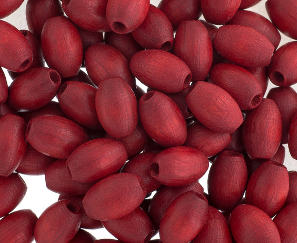 Euro Wood Beads Oval 6x9mm 100pcs