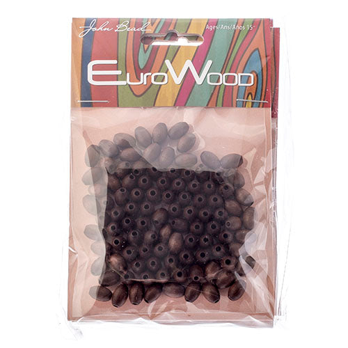 Euro Wood Beads Oval 6x9mm 