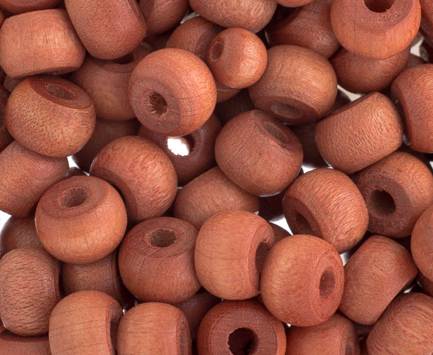 Euro Wood Crowbeads 9x6mm 