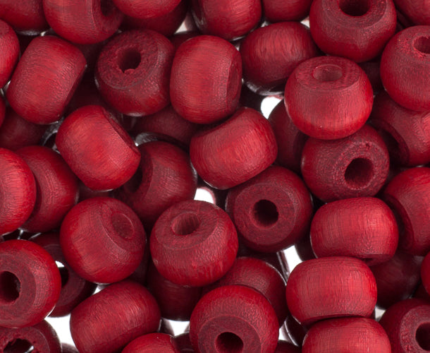 Euro Wood Crowbeads 9x6mm 