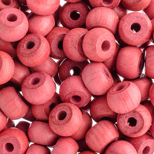 Euro Wood Crowbeads 9x6mm 