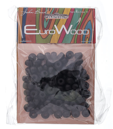 Euro Wood Crowbeads 9x6mm 