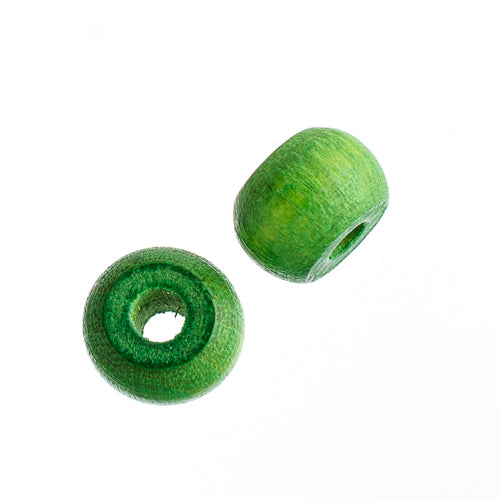 Euro Wood Crowbeads 9x6mm 