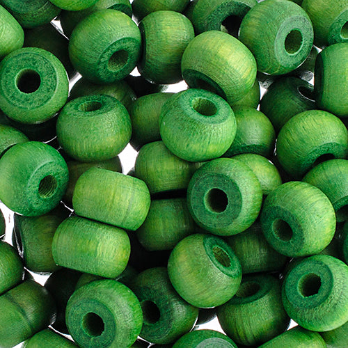 Euro Wood Crowbeads 9x6mm 