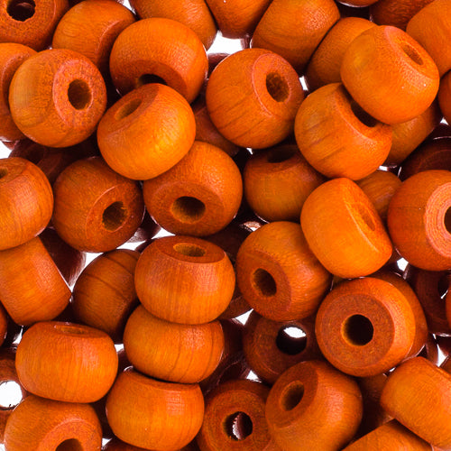 Euro Wood Crowbeads 9x6mm 