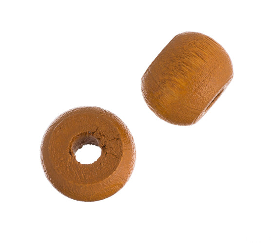 Euro Wood Crowbeads 9x6mm 