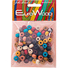 Euro Wood Crowbeads 9x6mm 