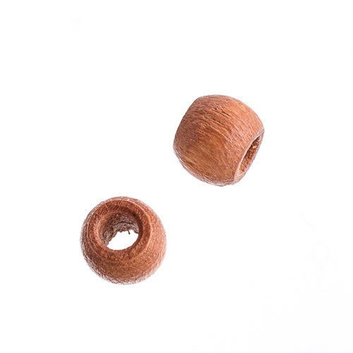 Euro Wood Crowbeads 6x4.8mm 