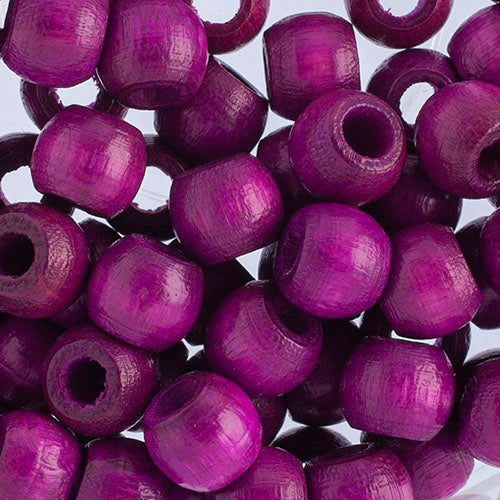 Euro Wood Crowbeads 6x4.8mm
