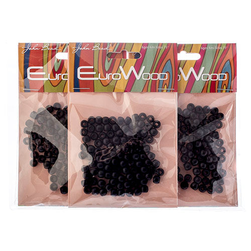 Euro Wood Crowbeads 6x4.8mm 