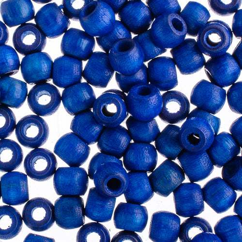 Euro Wood Crowbeads 6x4.8mm 