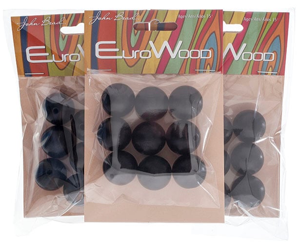 Euro Wood Beads Round 20mm