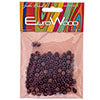 Euro Wood Beads Round Rigged 6mm Dark Brown