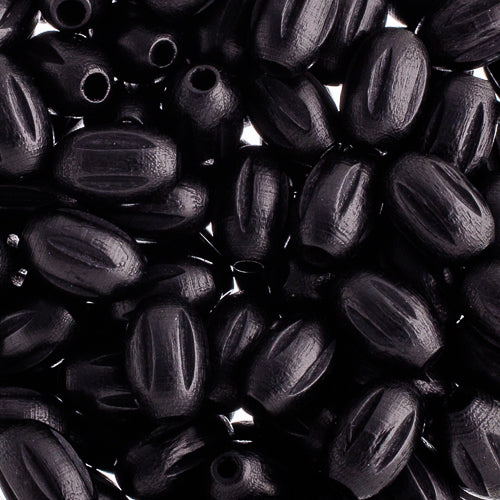 Euro Wood Beads Oval Rigged 7x10.5mm 