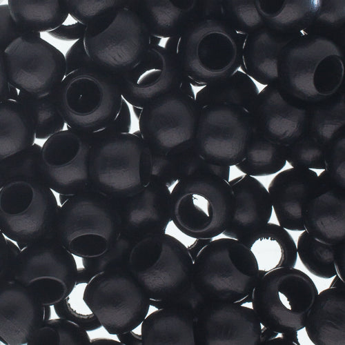 Euro Wood Beads - Round Large Hole 8x6.5mm - 100pcs