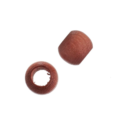 Euro Wood Beads - Round Large Hole 8x6.5mm 