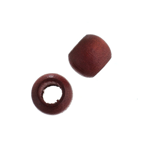 Euro Wood Beads - Round Large Hole 8x6.5mm 