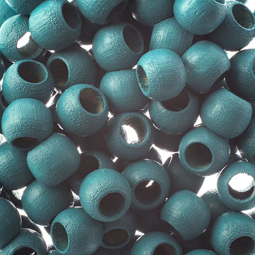 Euro Wood Beads - Round Large Hole 8x6.5mm - 100pcs