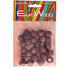 Euro Wood Beads - Round Large Hole 14x11mm 