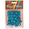 Euro Wood Beads - Round Large Hole 14x11mm 