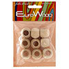 Euro Wood Beads - Round Large Hole 20x16mm 