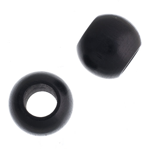 Euro Wood Beads - Round Large Hole 20x16mm 