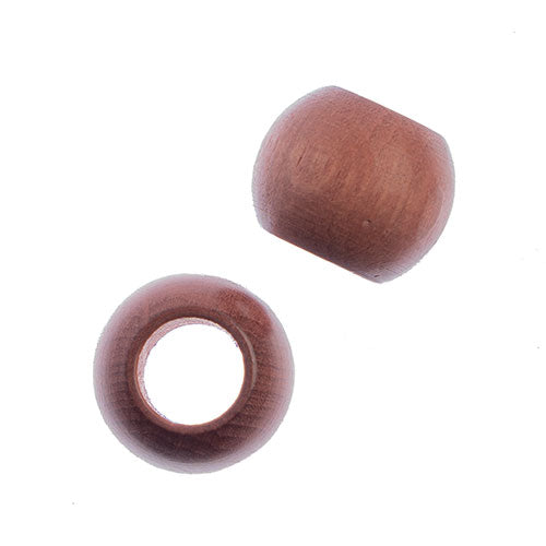 Euro Wood Beads - Round Large Hole 20x16mm 