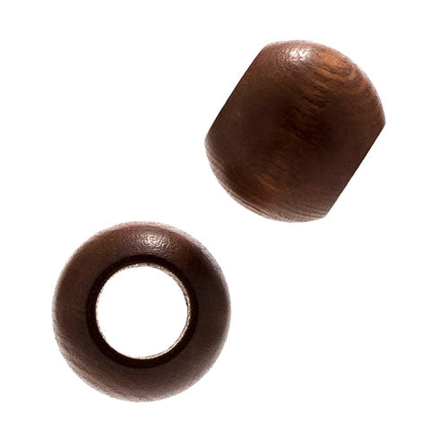 Euro Wood Beads - Round Large Hole 20x16mm 