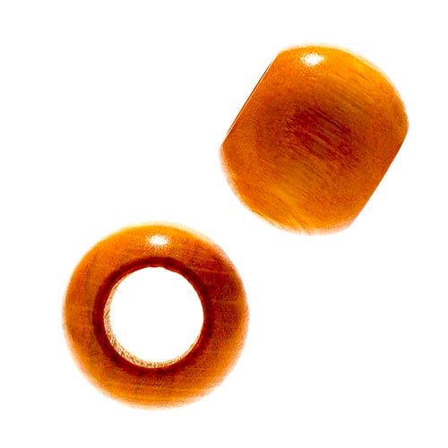 Euro Wood Beads - Round Large Hole 20x16mm 