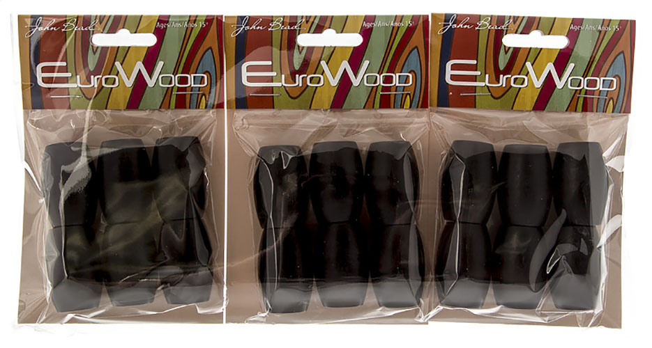 Euro Wood Beads - Oval Large Hole 22x33mm 