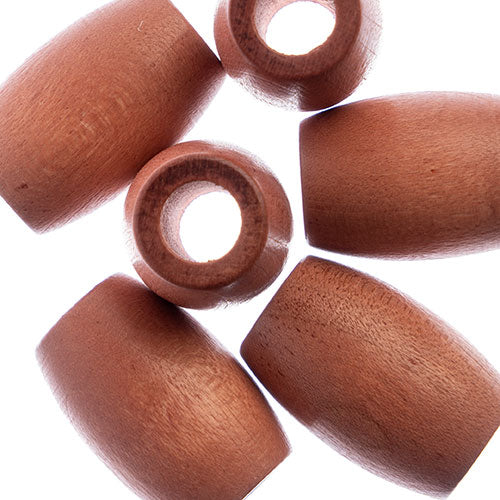 Euro Wood Beads - Oval Large Hole 22x33mm 