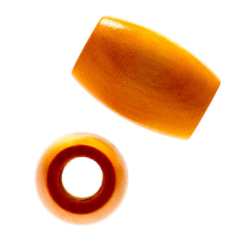 Euro Wood Beads - Oval Large Hole 22x33mm 