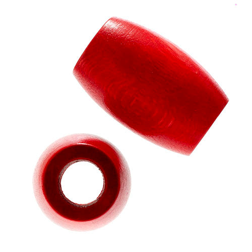 Euro Wood Beads - Oval Large Hole 22x33mm 