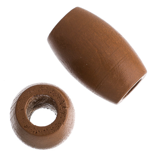 Euro Wood Beads - Oval Large Hole 22x33mm 