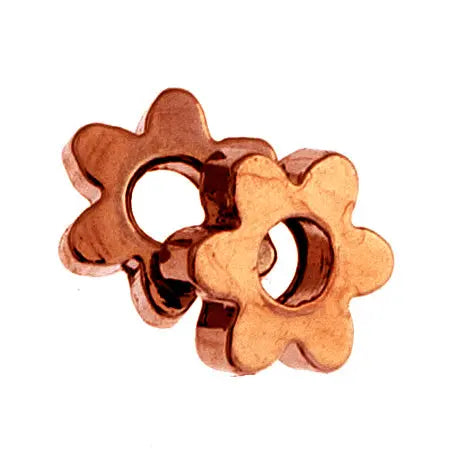 Metal Bead Scallop Washer 4mm Antique Copper Lead Free (Brass Base)