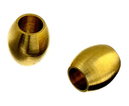 Metal Oval Tube 4x4.6mm With 2.2mm Hole Antique Brass Lead Free Nickel Free