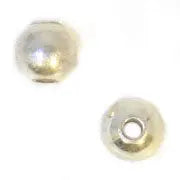 Metal Bead Round 5mm/1.5 Hole Matt Silver Satin Lead Free / Nickel Free