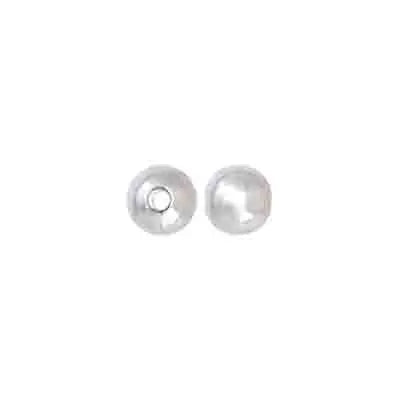 Metal Beads Round 6mm/1.5mm Ho Silver Lead Free - Cosplay Supplies Inc