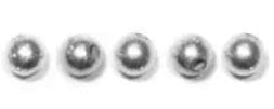 Metal Beads Round 7mm/2mm Hole Silver Lead Free