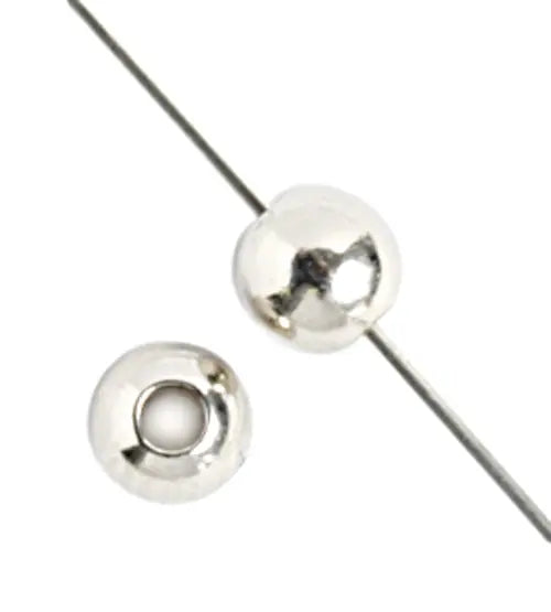 Metal Bead Round 5mm With 2mm Hole 