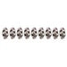 Metal Bead Round Beaded 8x4mm Antique Silver - Cosplay Supplies Inc