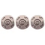 Metal Bead Round Tube 9mm Antique Silver Lead Free Nickel Free - Cosplay Supplies Inc