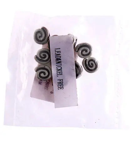 Metal Bead Spiral 9x10mm Antique Silver Lead Free / Nickel Free