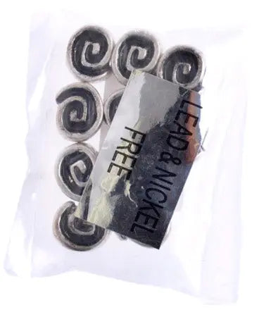 Metal Spiral Bead 14x12mm Antique Silver Lead Free Nickel Free