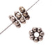 Metal Spacer Bead Daisy 9mm Antique Silver Lead Free / Nickel Free