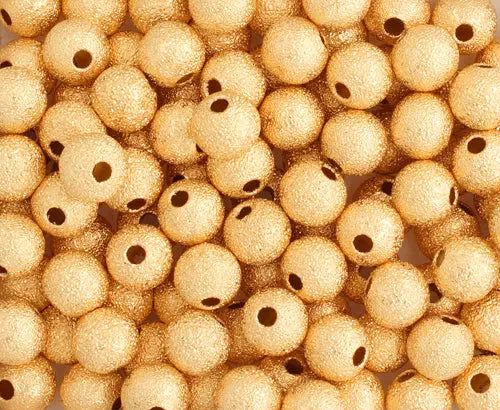 Bead Round Stardust Lead Free / Nickel Free