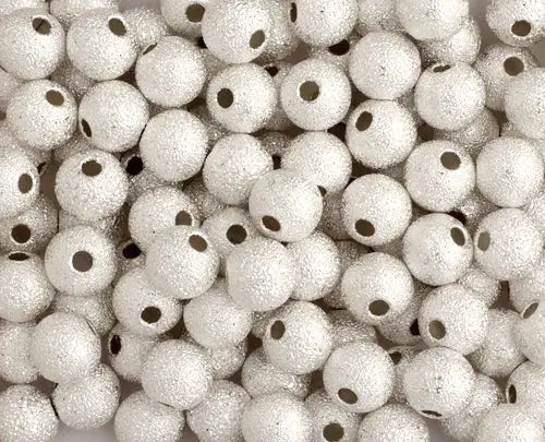 Bead Round Stardust Lead Free / Nickel Free